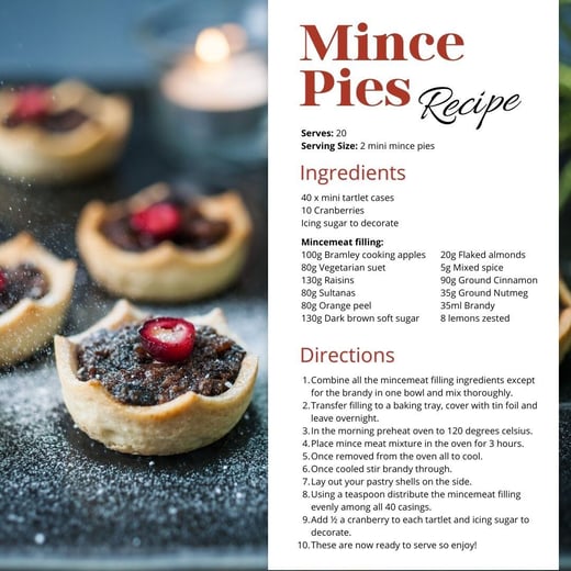 Mince Pie Recipe